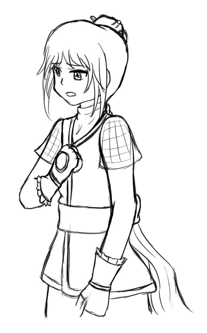 Koujaku sketch sad